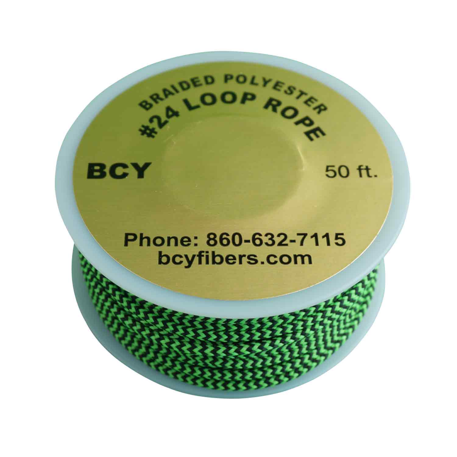 Нить для петельки релиза BCY 24 Loop Rope 1 метр черно-зеленая