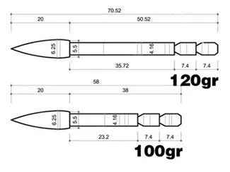 Наконечник для стрел Topoint TP260 ID4.2mm 12 шт