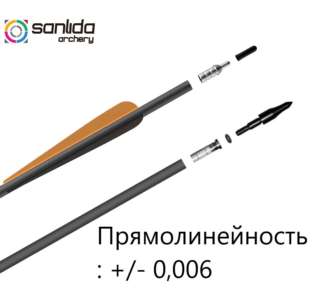 фото Стрела лучная карбоновая Sanlida Dragon 8 Стрела лучная карбоновая Sanlida Dragon 8