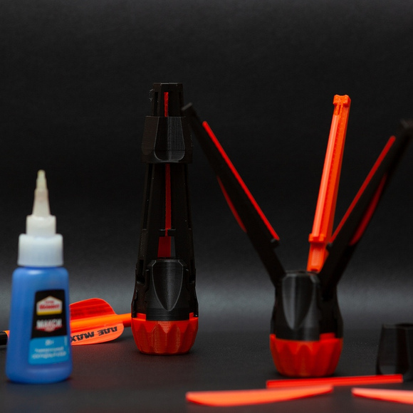 Пероклейка для лучных стрел 3 пера универсальная прямая