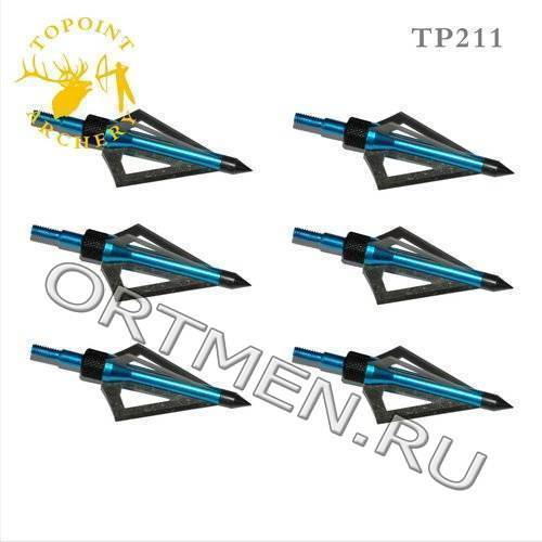 Наконечник Topoint Трехлезвенный 100gn (6шт.)