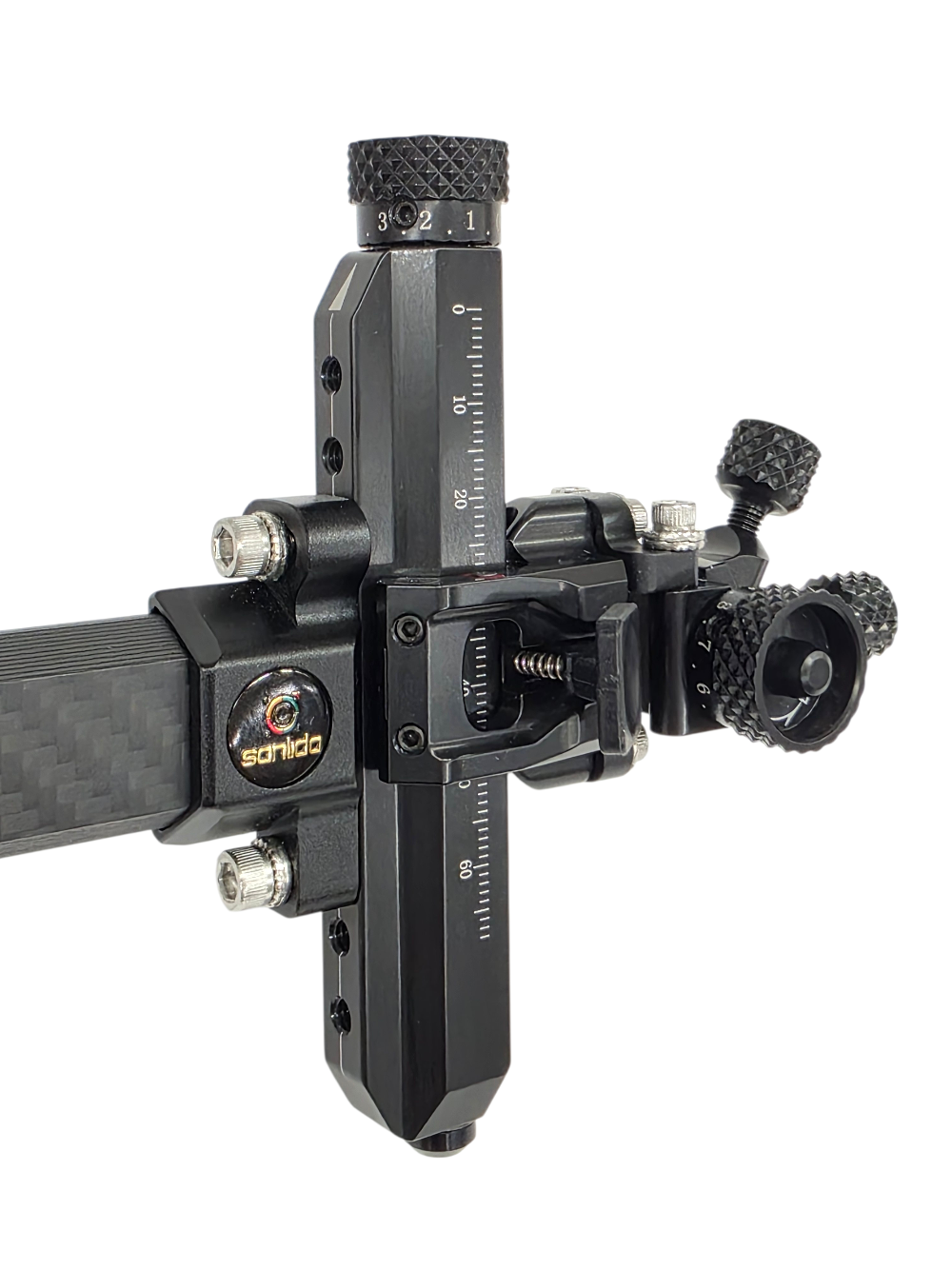 Спортивный прицел для блочного лука Sanlida Carbon X10 6" v3