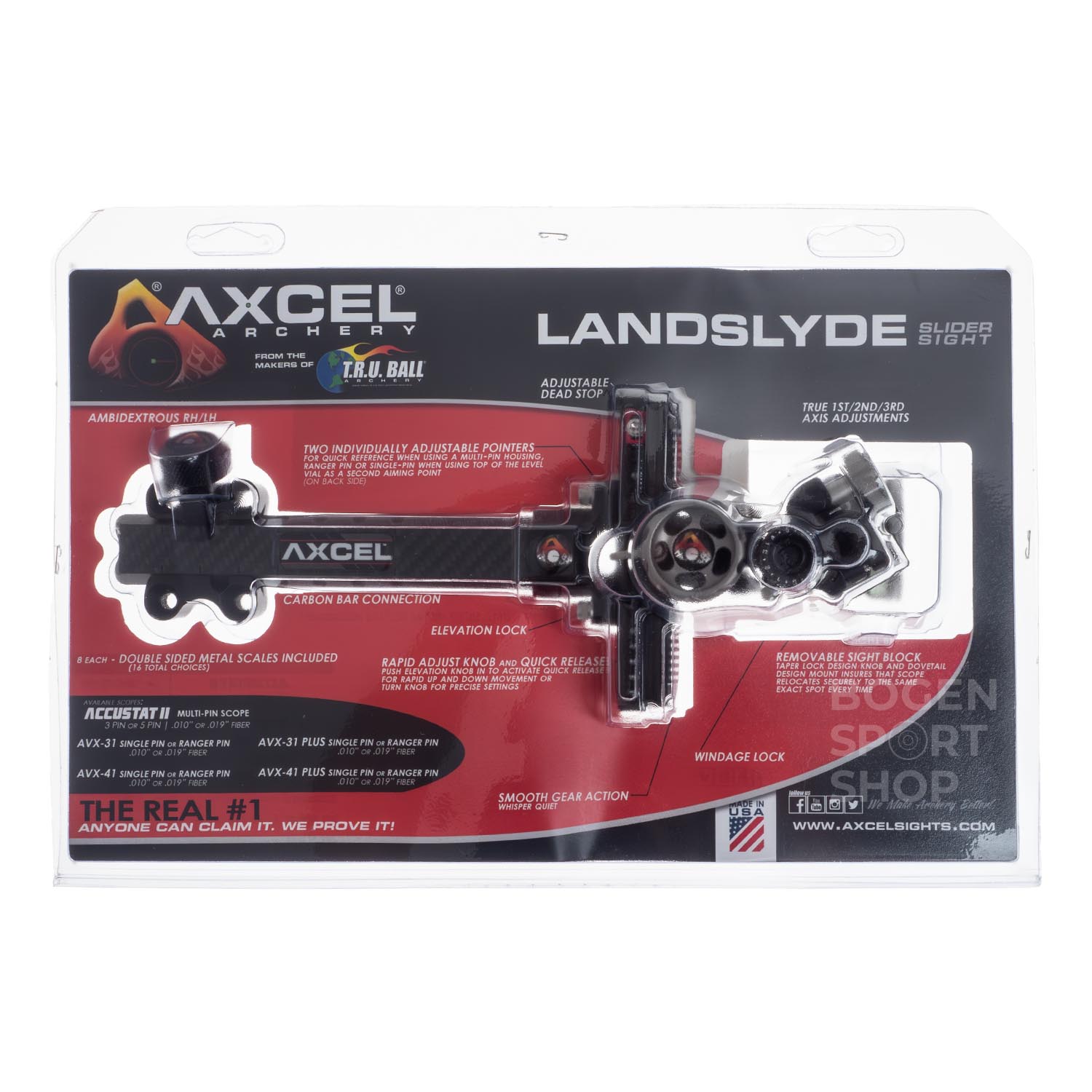 фото Прицел для лука Axcel LANDSLYDE Carbon Pro Slider AVX41 0.19 pin Прицел для лука Axcel LANDSLYDE Carbon Pro Slider AVX41 0.19 pin